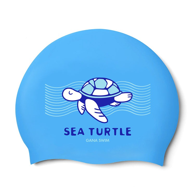 바다 거북 단체수모 블루 (제판비무료)